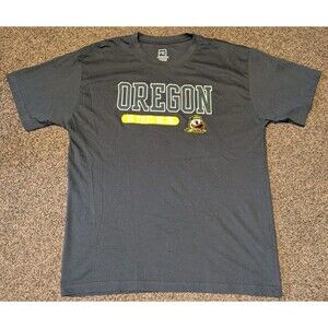Pro Edge Oregon Ducks Short Sleeve Stretch T Shirt XL 46/48 Embroidered EUC